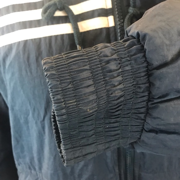 Vtg Adidas Fleece Lined Ski Jacket Size L Navy - Picture 4 of 8